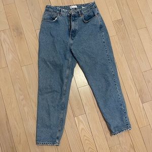 Zara high rise mom jeans